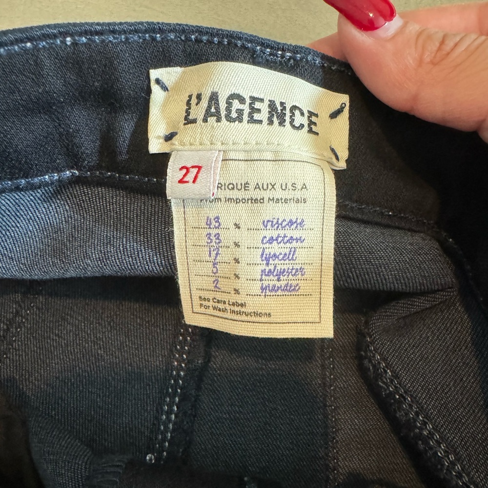 L’ agence  Dark Blue Women's Jeans - Picture 3 of 7